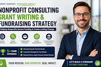 do nonprofit consulting, grant writing, fundraising strategy for ngo, charity