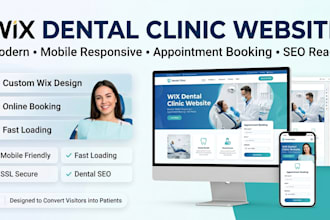 design a wix dental clinic website for wix dentists and wix dental practices