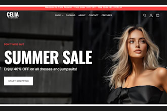 shopify store design shopify dropshipping clothing store fashion clothing store