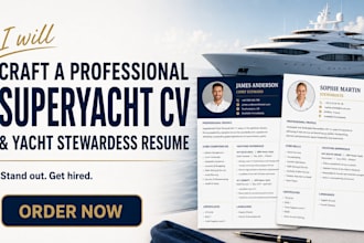 craft a professional superyacht cv and yacht stewardess resume