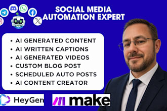 make social media automation faceless youtube video socialmedia post ai make com