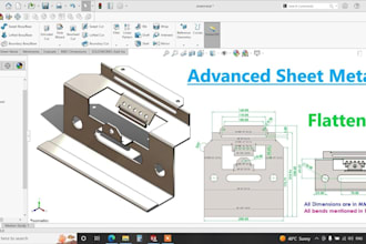 design sheet metal parts with dxf flat patterns in solidworks