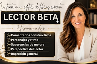 lector beta, crítico de libros de no ficción manuscritos o novelas y comentarios