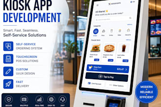 develop a self ordering kiosk app pos app touch screen app for modern businesses