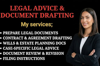prepare legal documents and provide legal advice