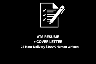 write a professional CV, resume and cover letter