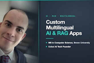 build a custom multilingual ai application or rag pipeline