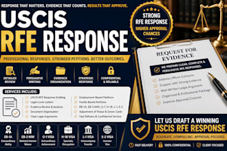 prepare rfe responses for eb1a eb2 niw o1 h1b petitions