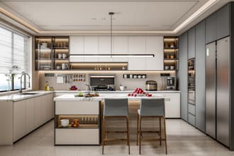 design bathroom, kitchen and closet layout in 2d, 3d with realistic renders