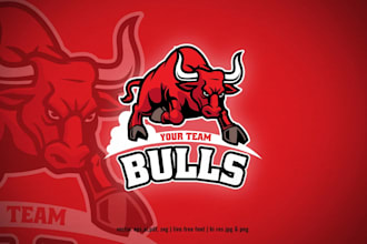 design a premium bull logo with modern and strong style
