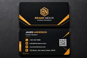 design a modern business card and visiting card