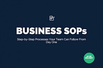 write professional sops for your business