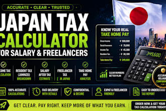 calculate japan income tax, resident tax, salary after tax, freelancer tax