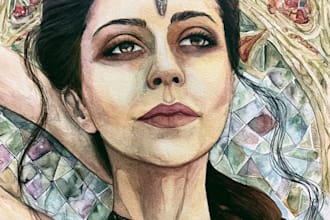 paint a watercolor portrait