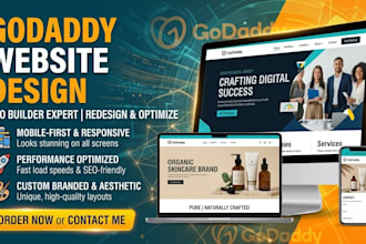 design, redesign godaddy website on godaddy website builder