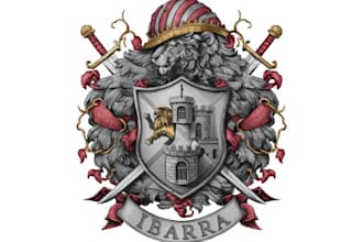 do crest, coat of arm and heraldic vintege logo design