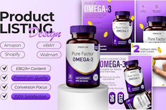 design amazon, shopify and ecommerce product images