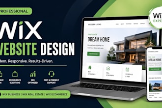 design professional wix website design wix real estate website design