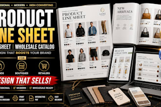 design product line sheet sell sheet catalog that boosts your brand in 24hrs