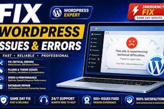 fix wordpress errors and recover hacked websites