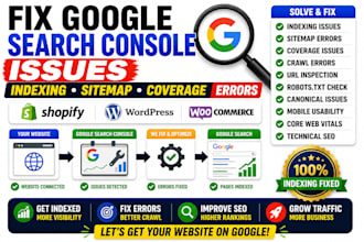 fix google search console indexing sitemap and coverage issues for shopify