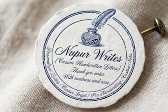 write personalized letters in elegant cursive