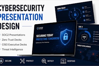 cybersecurity deck, soc2 presentation, zero trust, ciso executive deck