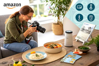 amazon product photography, lifestyle and infographics