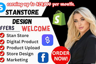 setup stan store, stan store design stan store marketing gumroad payhip website