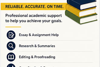 provide professional academic editing and research support