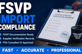 prepare your fsvp documentation for US food imports