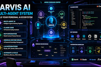jarvis ai multi agent obsidian second brain claude code website claude coded app