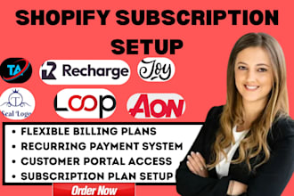 setup shopify subscription utterbond kaching loop subi casa ego bold recurpay