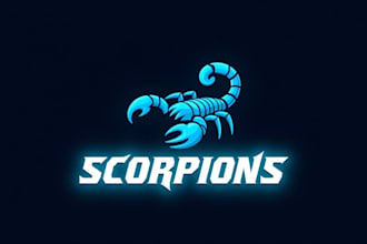 design realistic scorpions logo in my style