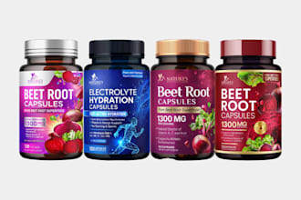 product label design and supplement label design