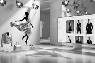 build multipage 3d website for fashion brand