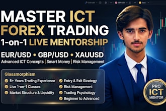 provide 1 on 1 advanced ict forex trading mentorship and live coaching