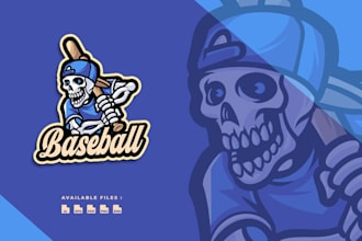 design a creative baseball logo for clubs and leagues