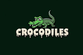 design high quality crocodiles logo with express delivery