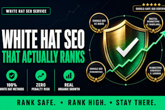 provide white hat SEO services to rank you on google