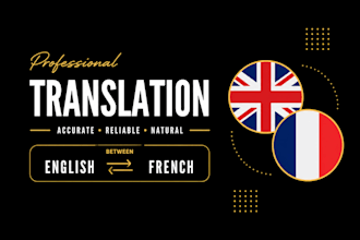 translate english to french and french to english manually