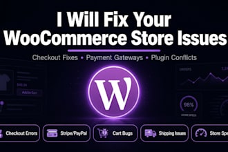 fix woocommerce issues, checkout errors, and plugin conflicts