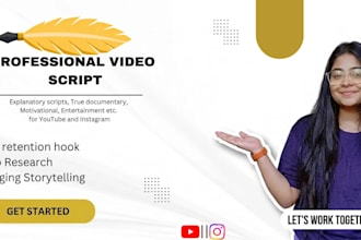 do scriptwriting for instagram and youtube