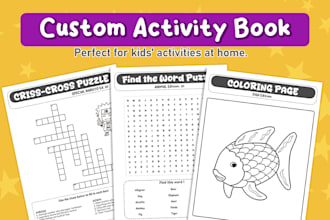 creat custom activity book