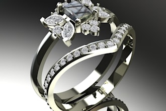 create 3d jewelry design cad jewelry design 3d modeling and rendering