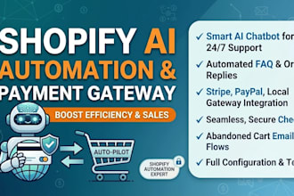 set up ai automation, chat bots, and payment gateways