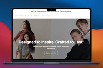 create an e commerce online and custom shopify stores