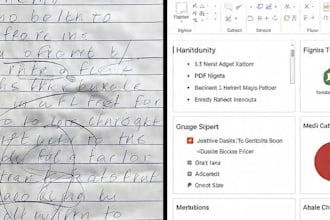 convert handwritten notes to PDF and design professional ppt