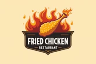 design outstanding chicken restaurant logo with express delivery