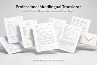 do english japanese chinese translation, china related business support